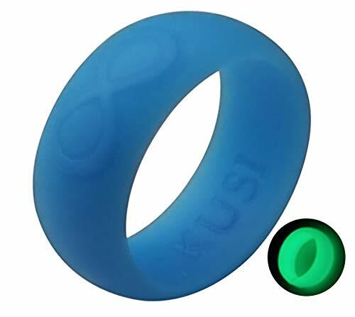 KUSI Silicone Wedding Ring Band for Men - Singles & 4 Pack Sets