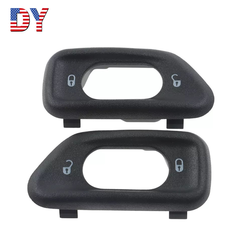 Driver & Passenger Front Door Lock Switch Bezels for 2011-17 Jeep Wrangler