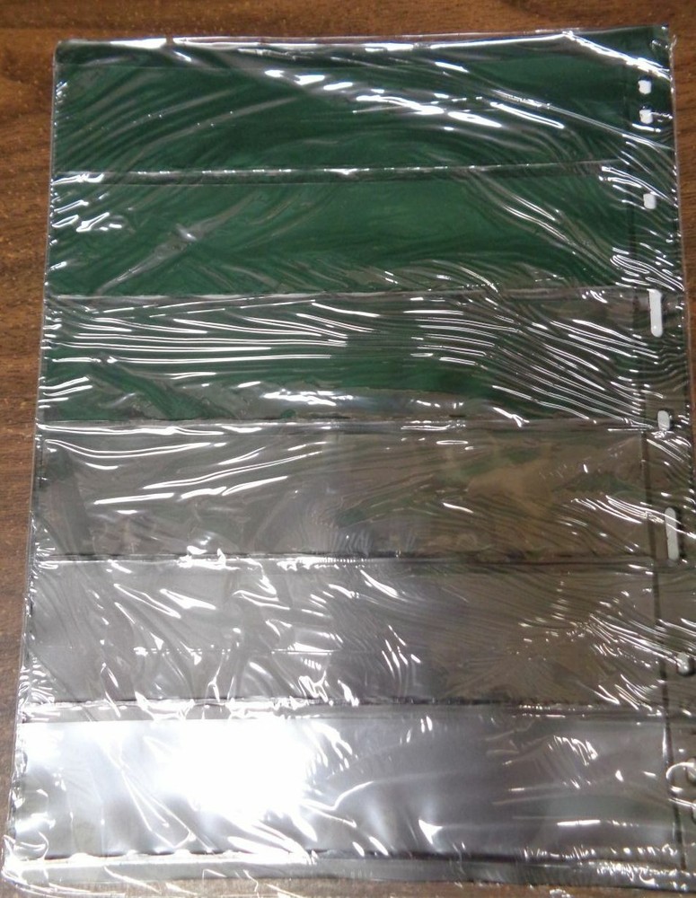 Showgard Supersafe 6 Row Black stamp Stock pages like Vario new pack 5 Dbl sided