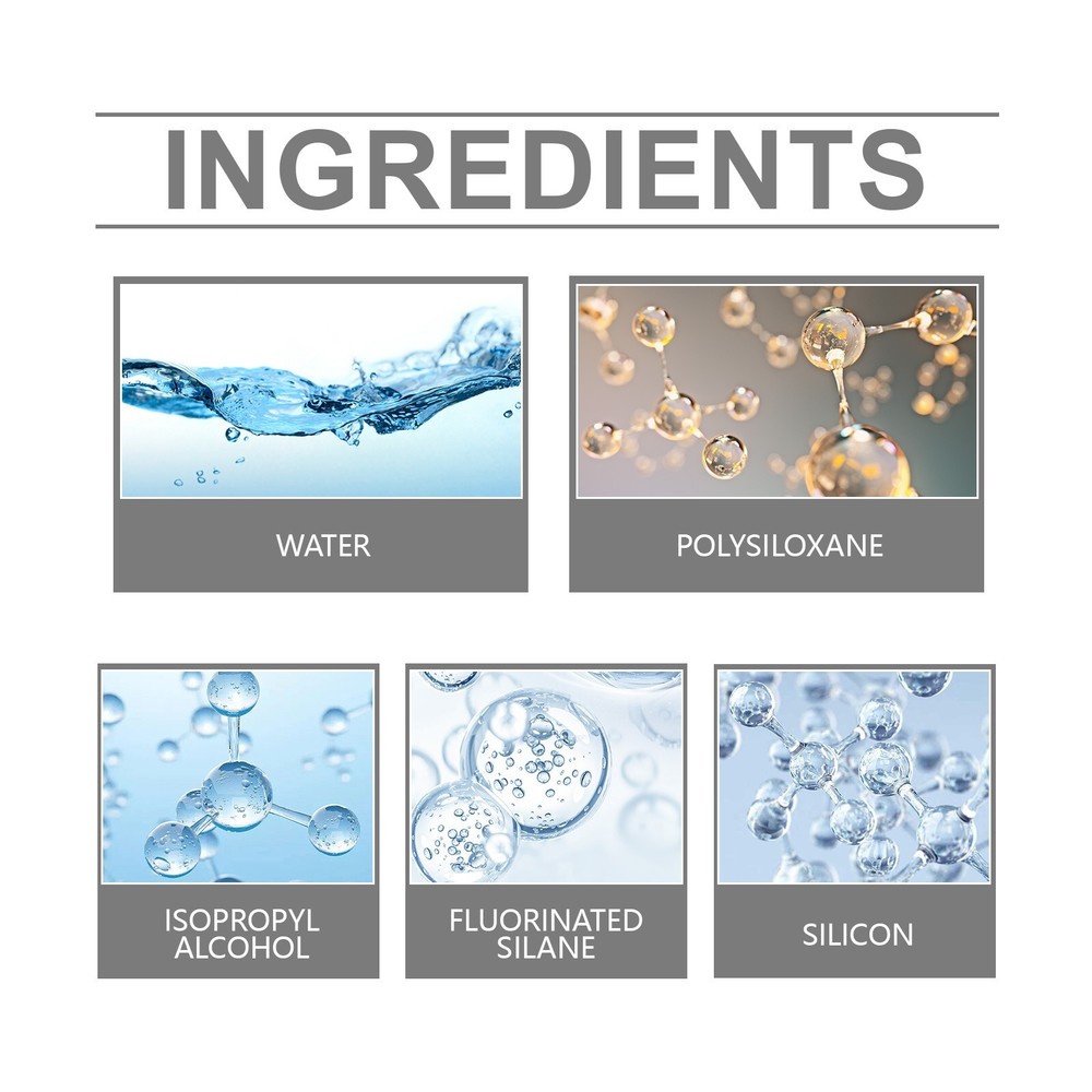 Automotive windshield coating agent for removing stains from the windshield