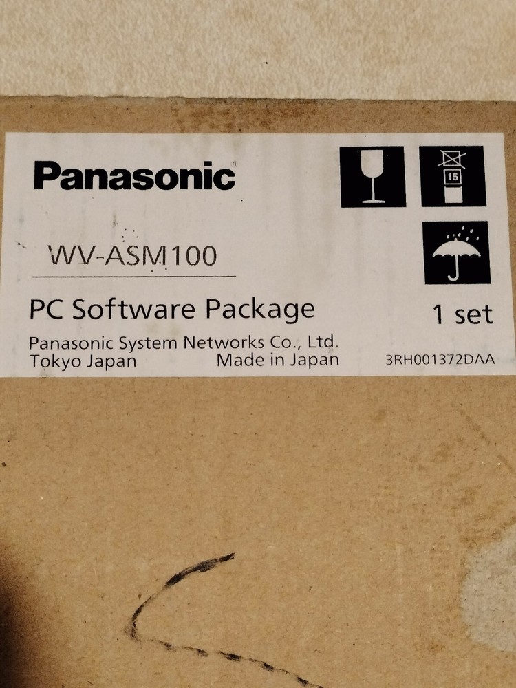 Panasonic WV-ASM100 PC Software Package 3RH001372DAA
