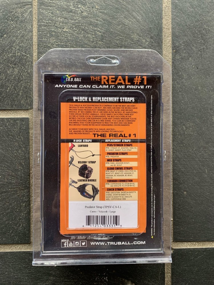 T.R.U. BALL REPLACEMENT STRAPS - PREDATOR
