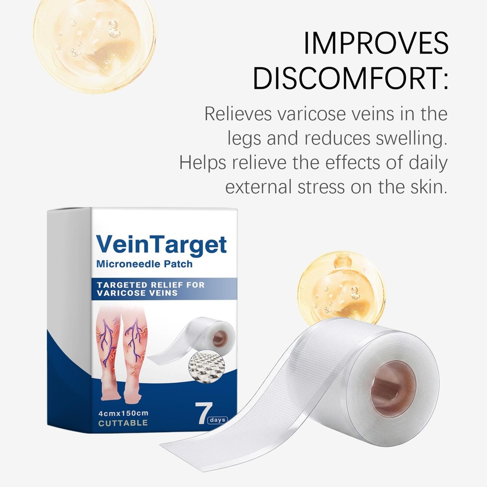 Vein Target Microneedle Patch Natural Ingredients Leg Care Patch