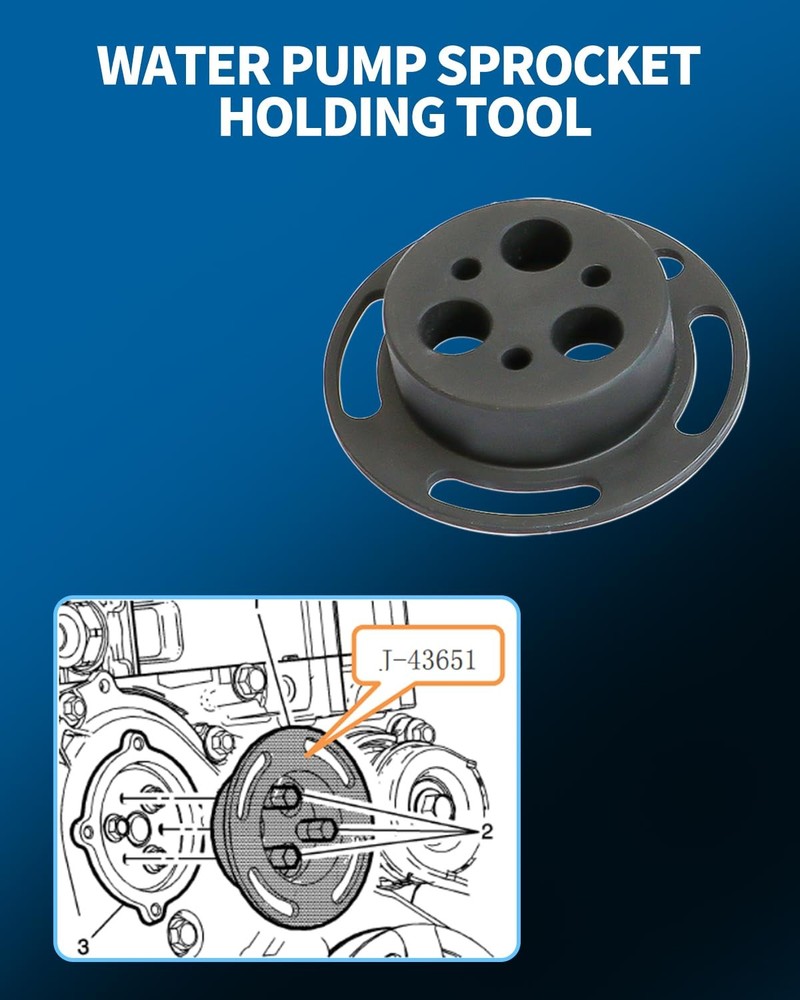 DPTOOL Camshaft Actuator Locking Timing Tool Kit Cam Phaser for GM 2.0 2.4