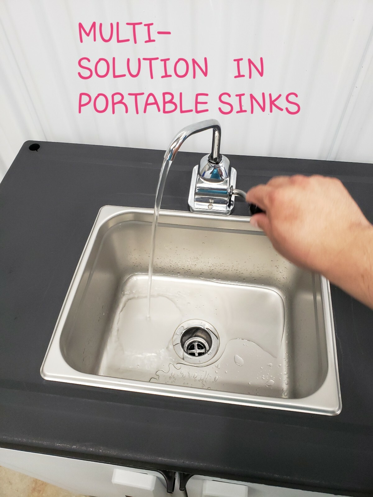 Outdoor Portable sink hand pump self contained no electricity needed