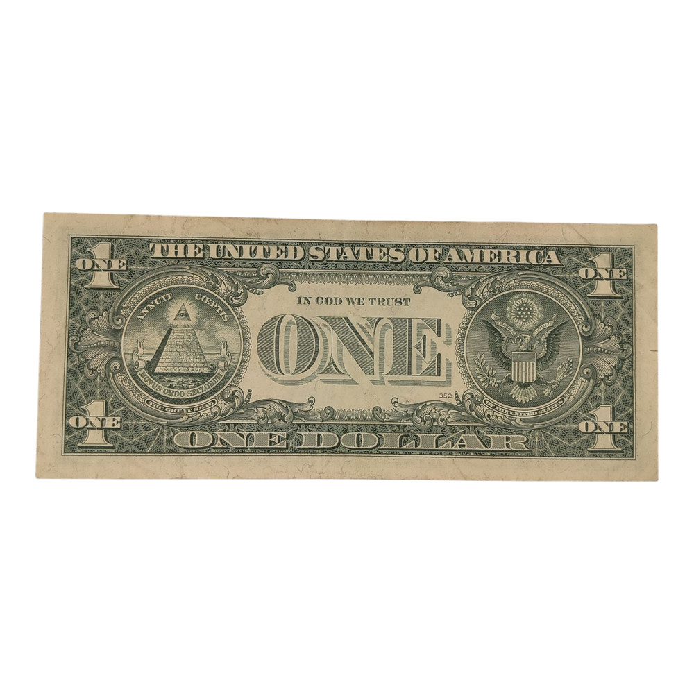 Back To Front Partial Wet Ink Transfer Error! 1995 $5 Dollar Note FR Currency 12