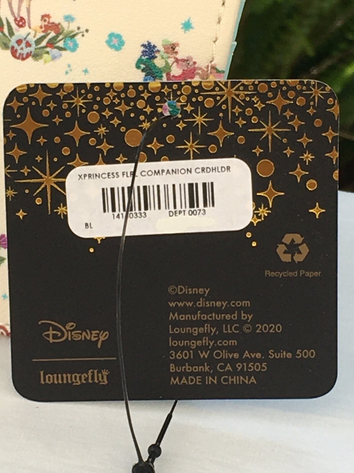 Loungefly Disney Princess Companions Floral Cardholder 3 Slots & Top Slot NWT