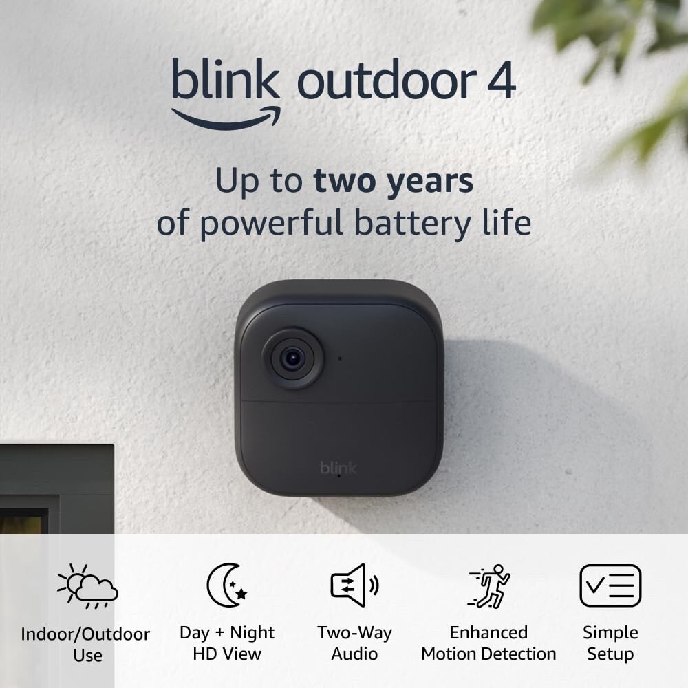 3 PACK BLINK OUTDOOR 4th Gen WiFi SECURITY Add-on Camera - SYNC MODULE REQUIRED