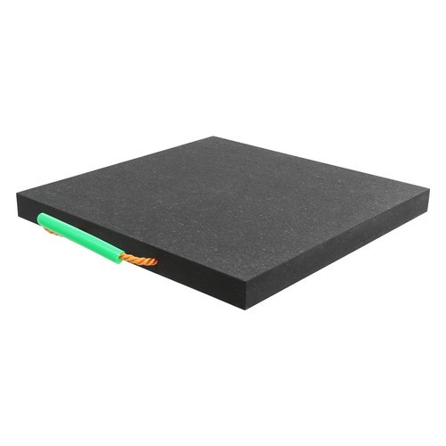 Heavy Duty Square Medium Size Support Pad Black Stabilizing Block With Handle