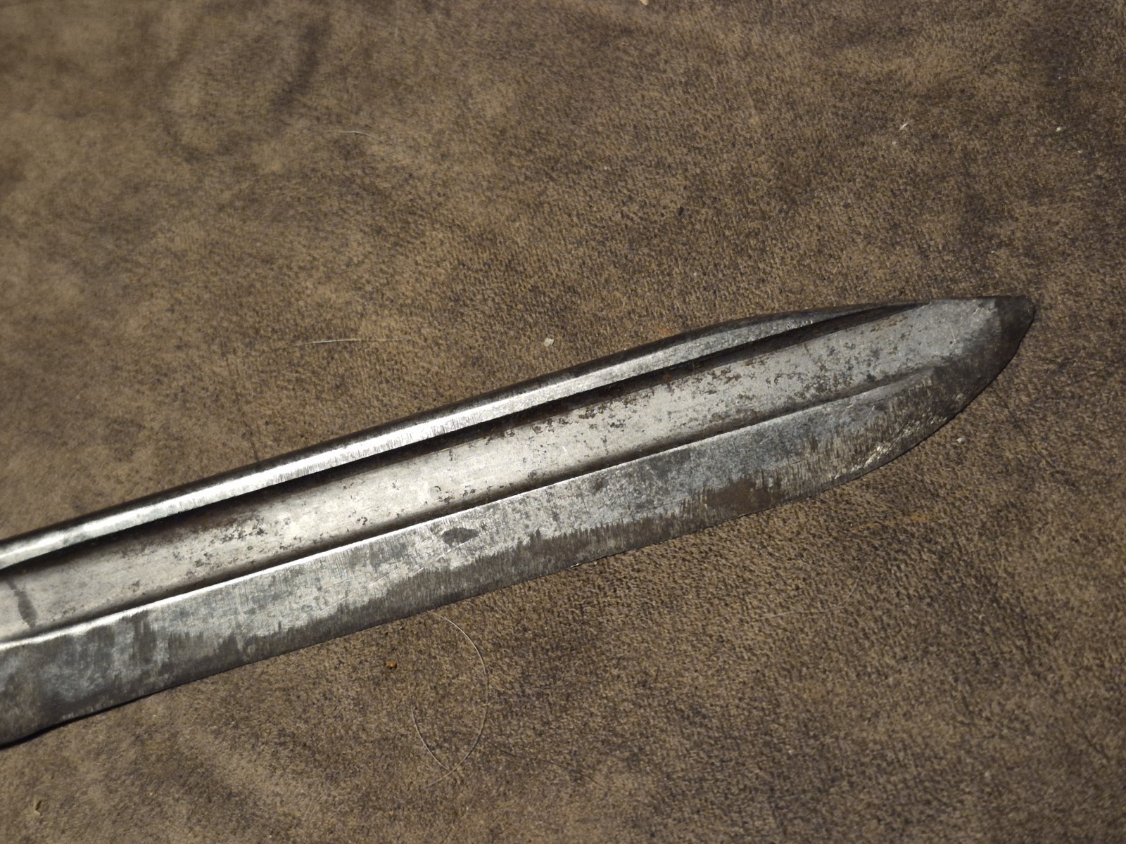 Antique Military Knife Remington 1917 WW1 Era with Leather Sheath Rare Find USA