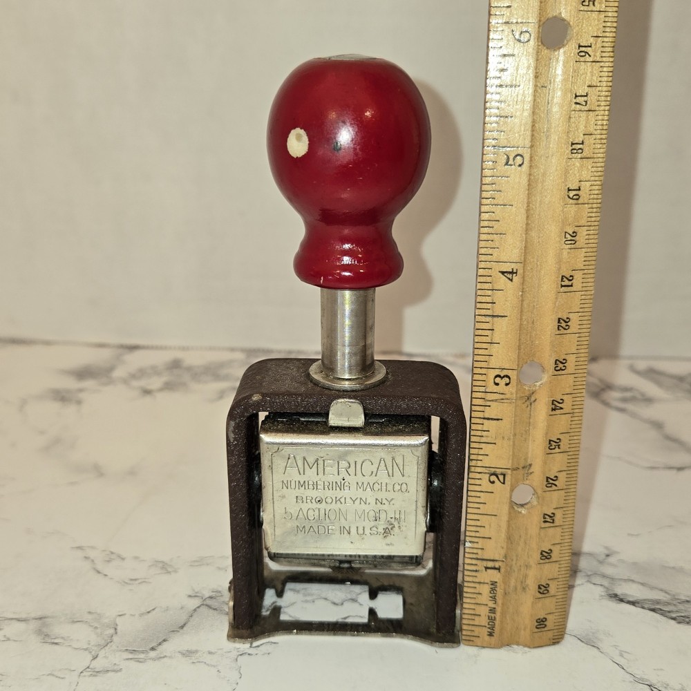 Vintage American Numbering Co. Numbering Machine Model 111