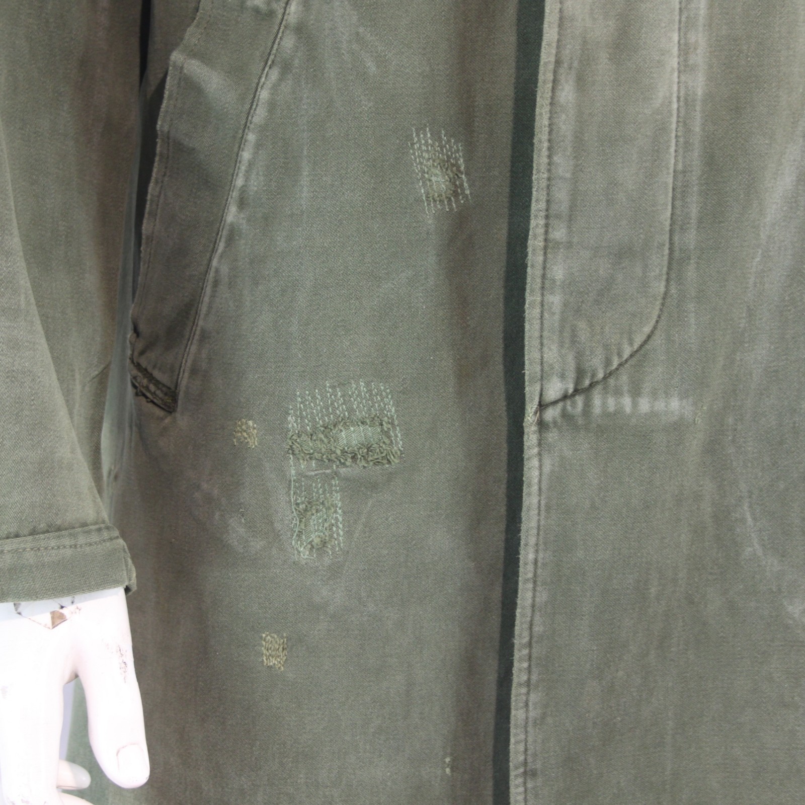 Hungarian Vintage Army Parka Outer Unlined Repaired 42-44" Chest (4115)