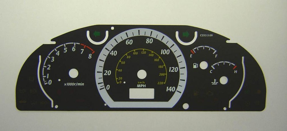 Lockwood Daewoo Lacetti BLACK Dial Conversion Kit C253