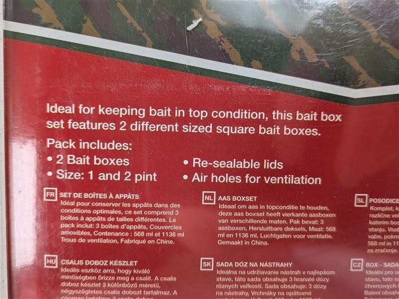 Diem Bait Box Set – Durable Stackable Bait Containers For Fishing