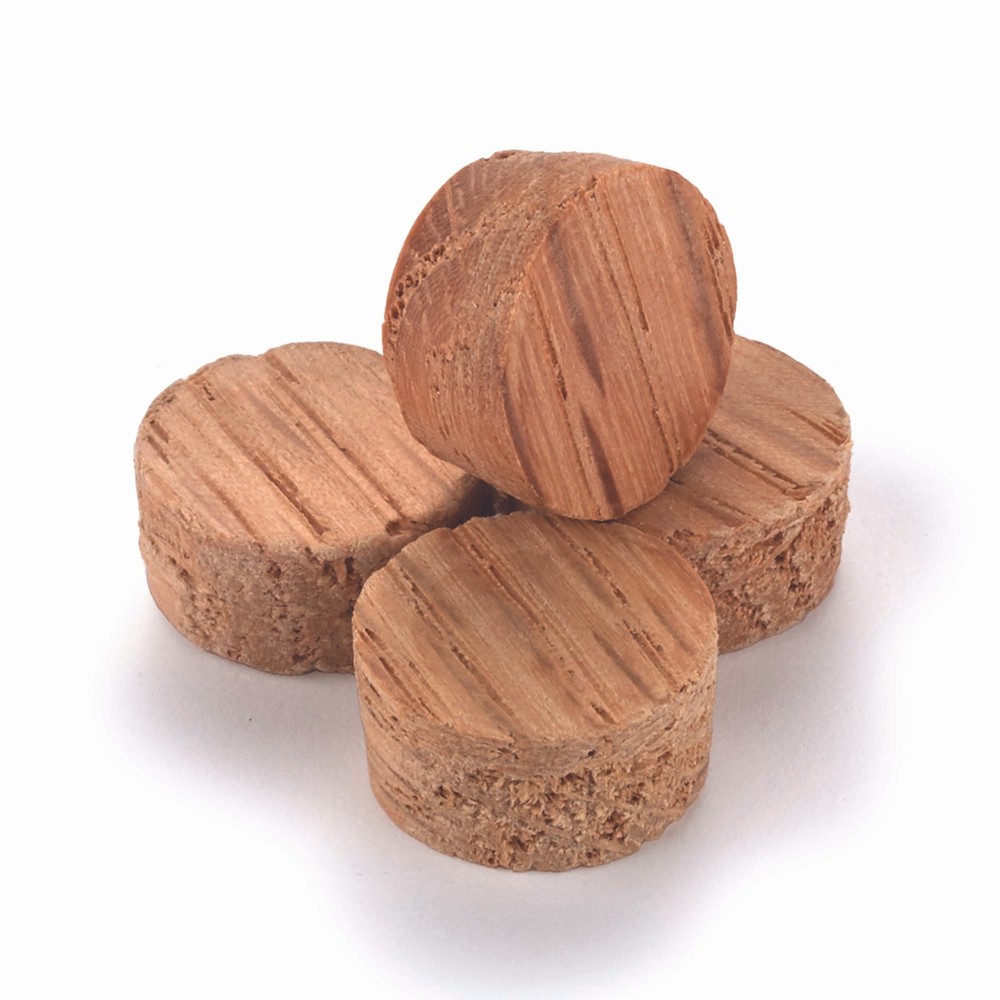 Oak Side Grain Screw Hole Plugs 1/2" 15 pack