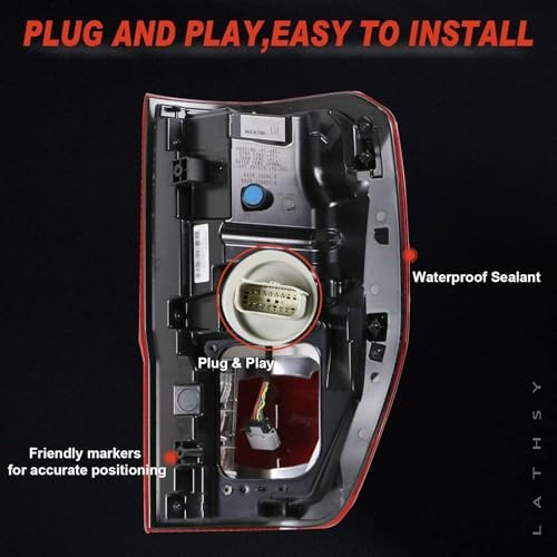 LED Tail Light w/Blind Spot Compatible With Left Driver Side With blind spots