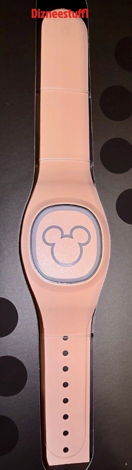 NEW 2025 Disney Parks Magic Band Plus + Solid Color Light Pink Peach LINKABLE