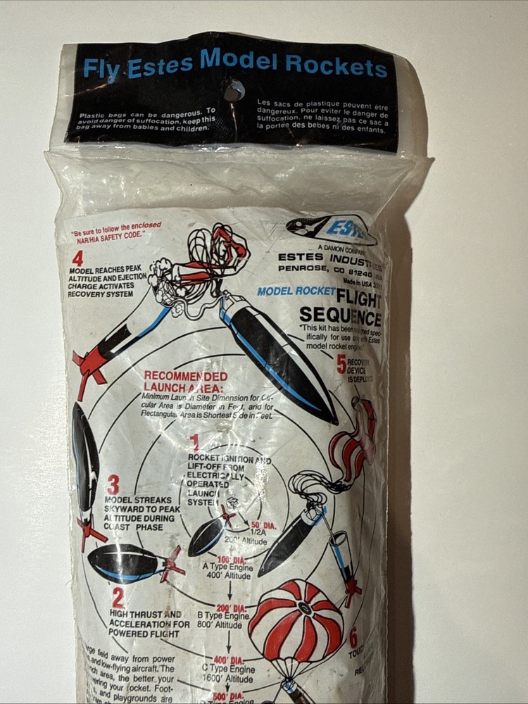 Estes • Explorer #1974 • Flying Model Rocket Kit • Skill Level 3 • New/Sealed