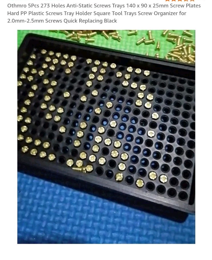 Antistatic Screw Tray