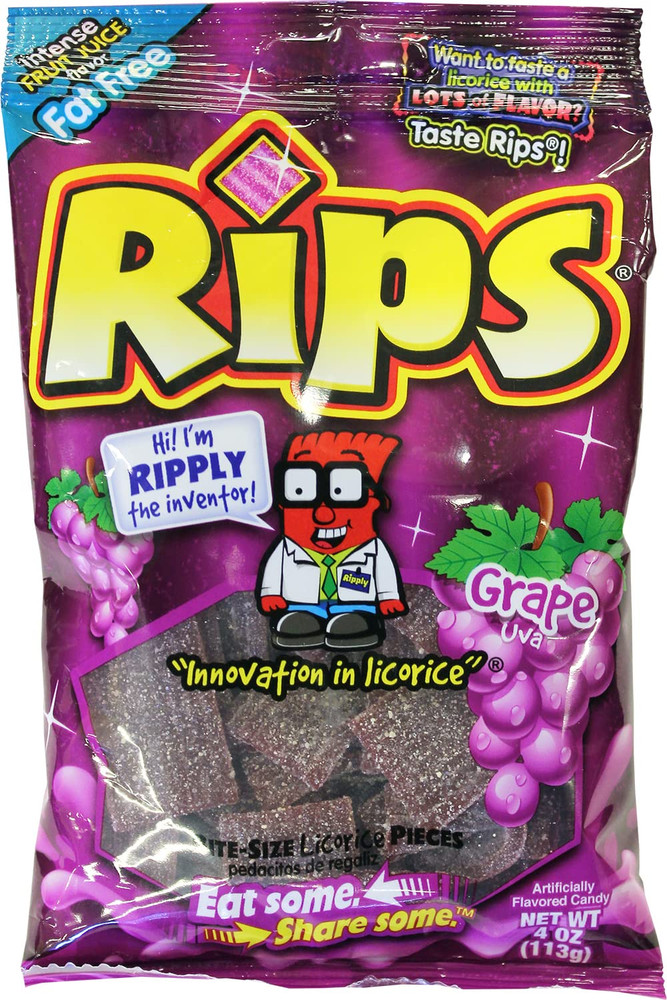 Licorice Candy Grape Flavor, 4 Ounce