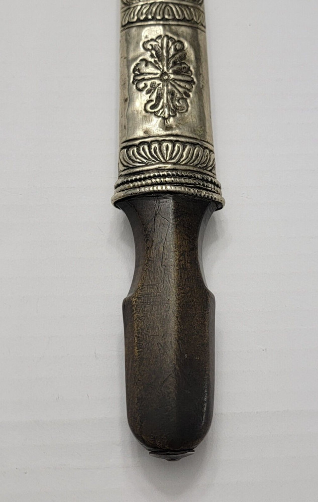 ANTIQUE BHUTAN / TIBET SILVER DAGGER #2
