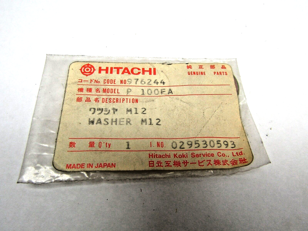 Hitachi M12 Washer 976-244 P100FA