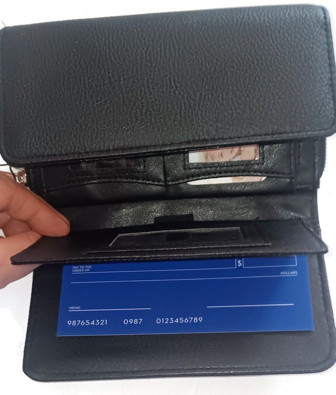 My Big Fat Premium Wallet,Black/ Silver Hardware, RFID Blocking