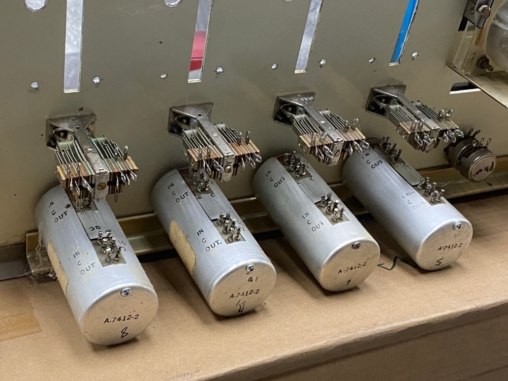 Stereo Ampro Console Front Panel with Switches - Knobs - VU's - Attenuators