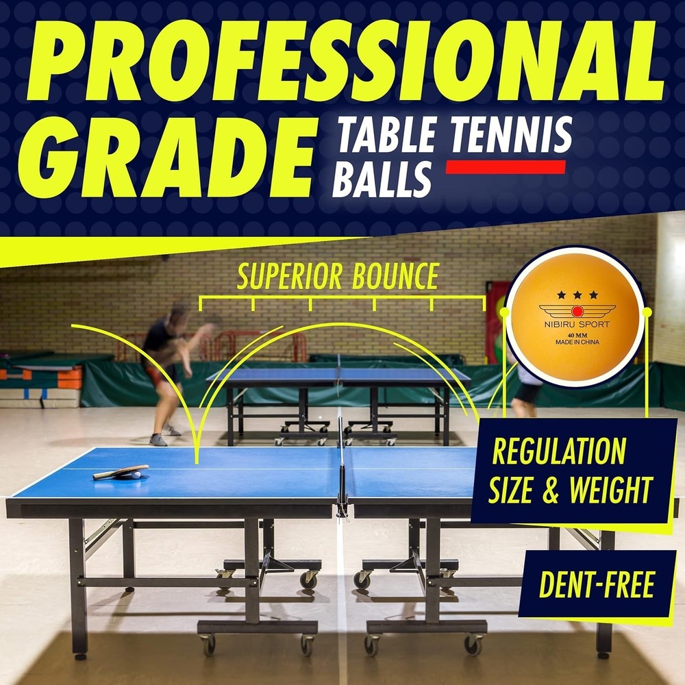 Professional Ping Pong Paddle Sets - 2 Player or 4 Player Table Tennis Paddle...