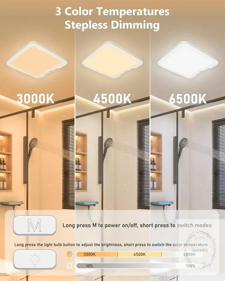 Rechargeable Motion Sensor Ceiling Light with Remote, Dimmable Magnetic Mount