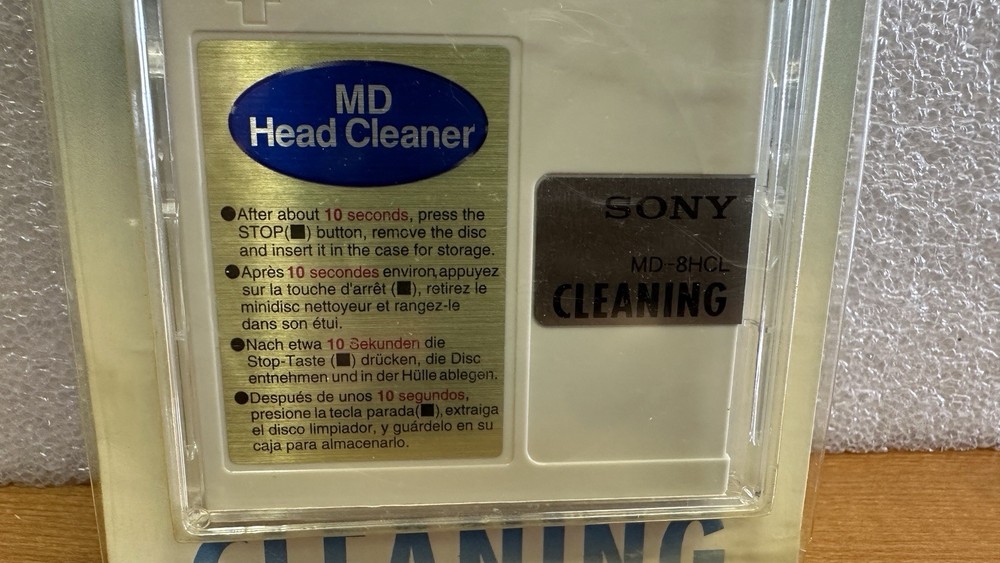 Sony MiniDisc Head Cleaner MD-8HCL