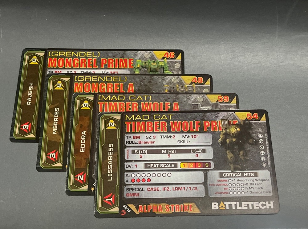 Battletech miniatures (painted)