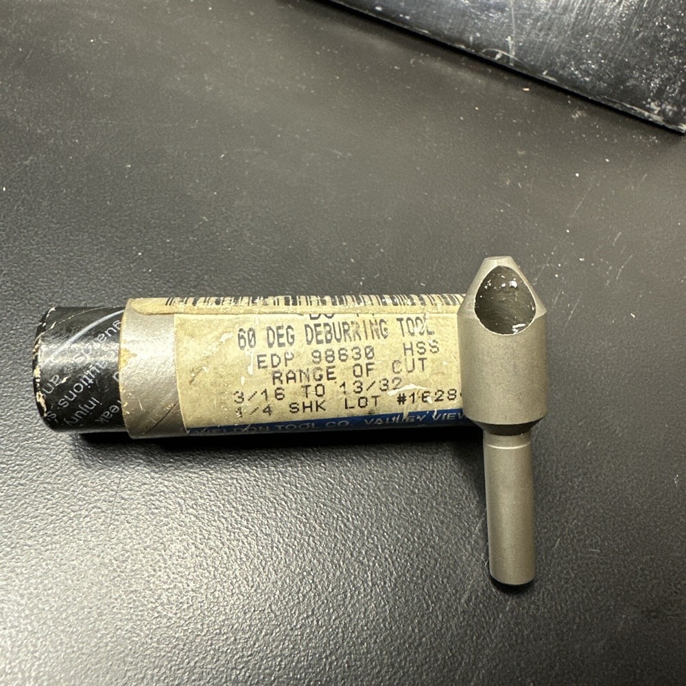 WELDON DC-14 HSS 60° 0 Flute Countersink Deburring " Machinist Tool US
