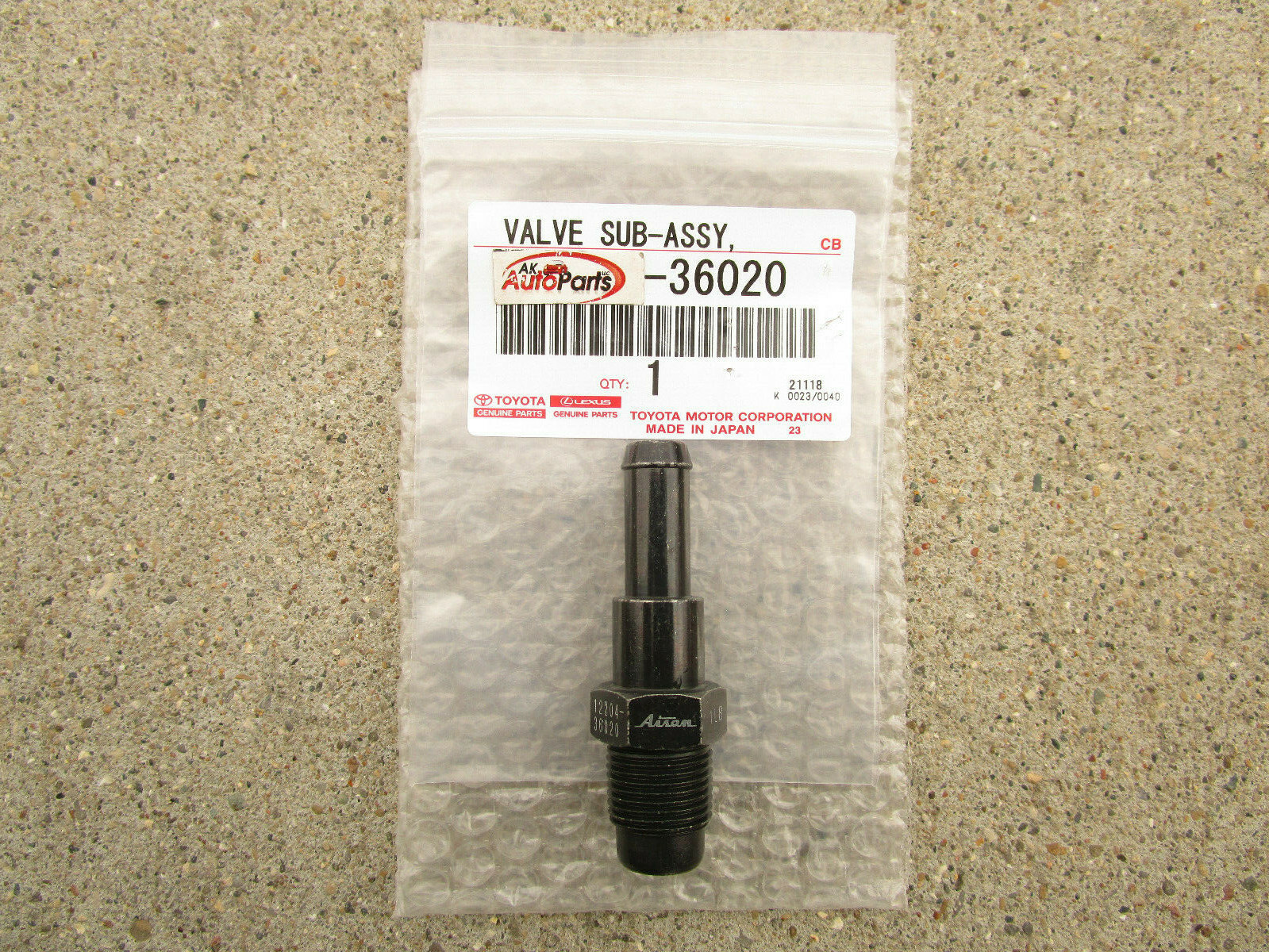 FITS: 10 - 17 TOYOTA CAMRY 2.5L VENTILATION VALVE PCV SUB ASSEMBLY OEM NEW