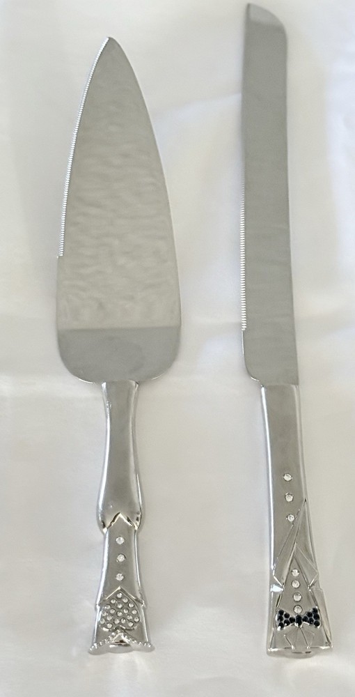 Cute Cake And Knife Server Set
