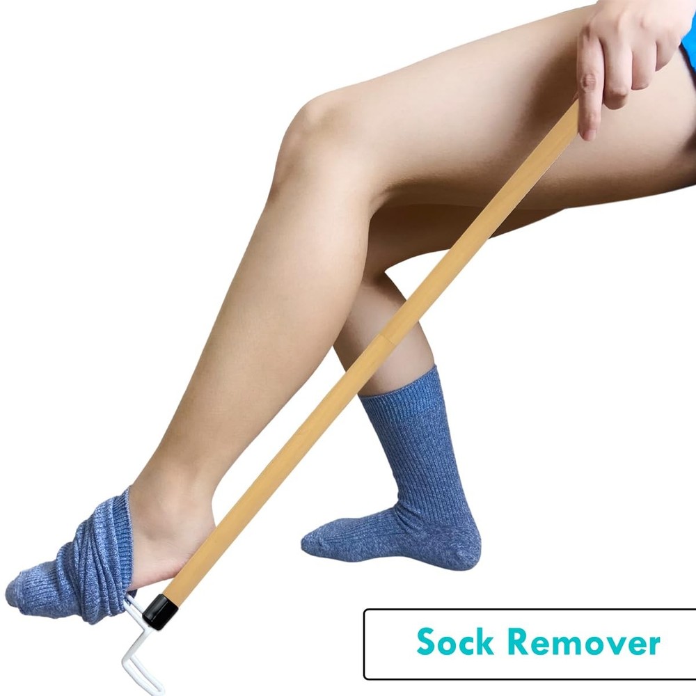 Nourislif 27'' Dressing Stick, Long Stick for Elderly, Disabled,...