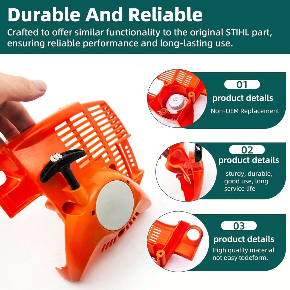 Compatible Professional Recoil Pull Starter Assembly for Stihl FS40 FS50 FS56