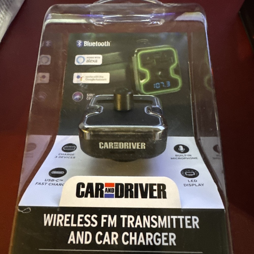 Car and Driver Bluetooth Red, Blue, Turquoise, Yellow, Green, Purple, White