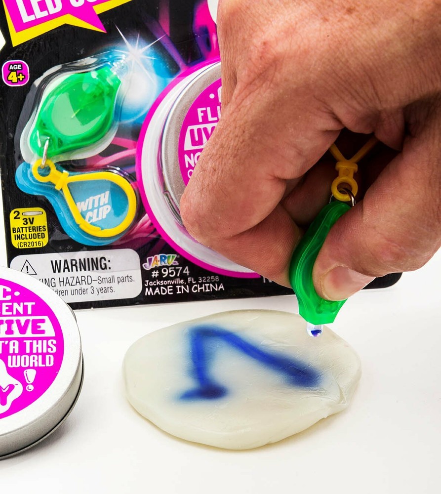 JA-RU Lab Putty Led Scribbler UV Color Changing with Flashlight (1 Pack) Best