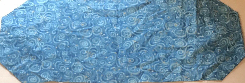 Handmade Snowman Fabric Table Runner, 34” X 14”
