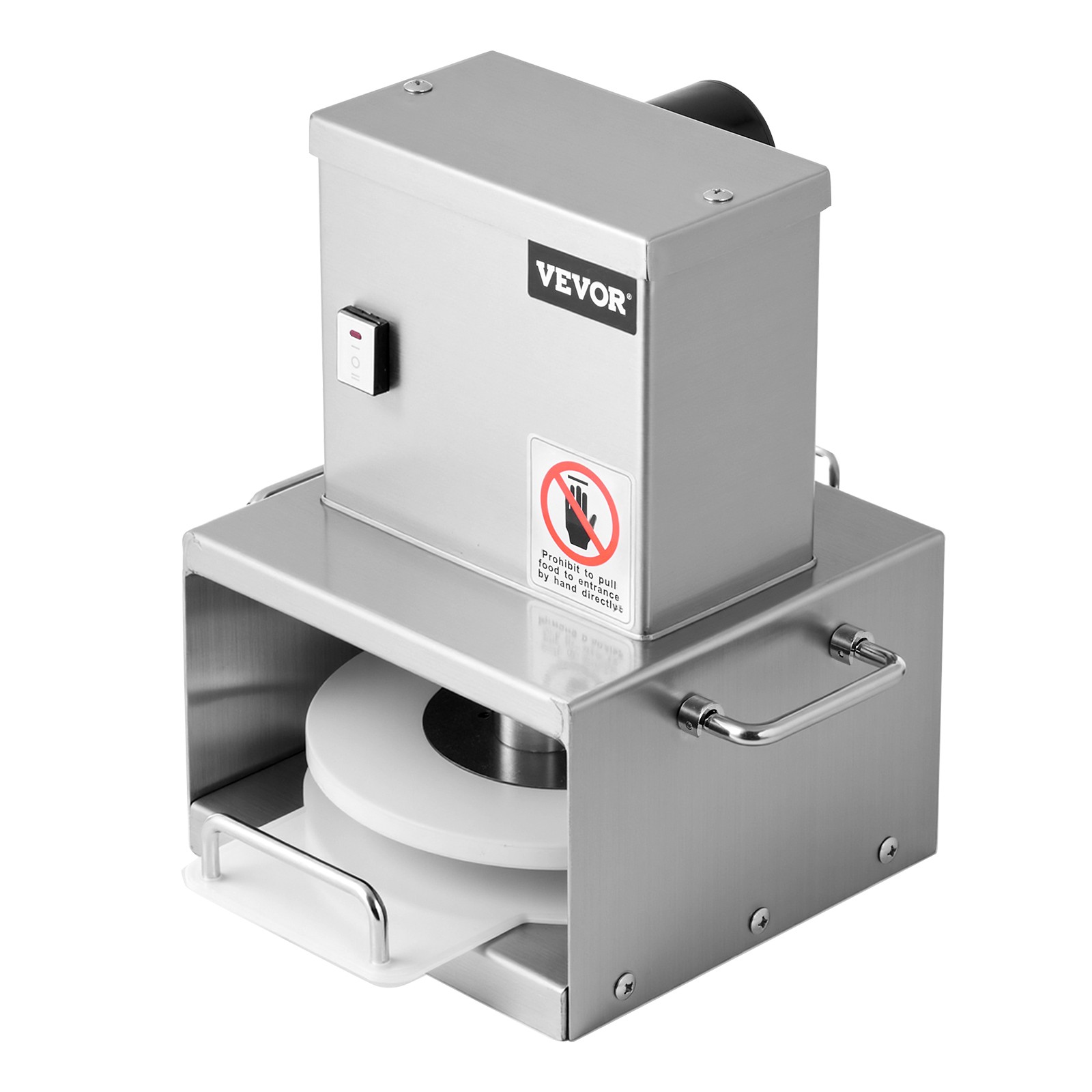 VEVOR 6" Electric Pizza Dough Press Machine Pizza Pastry Sheeter Stainless Steel