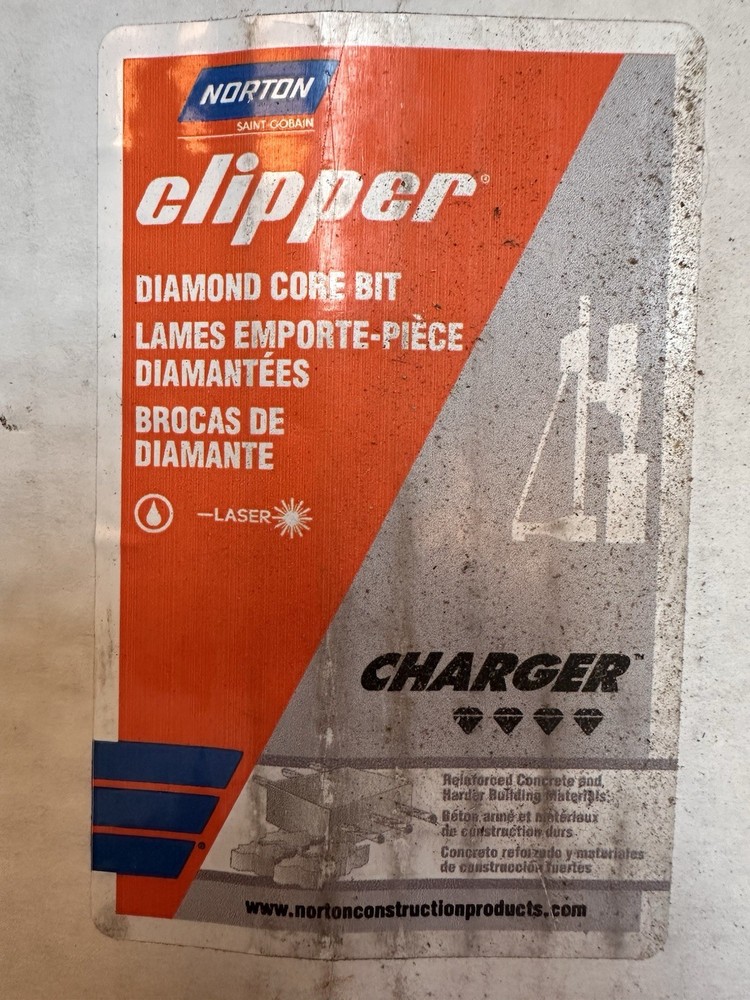 6” Diamond Core Drill Bit - Norton Clipper