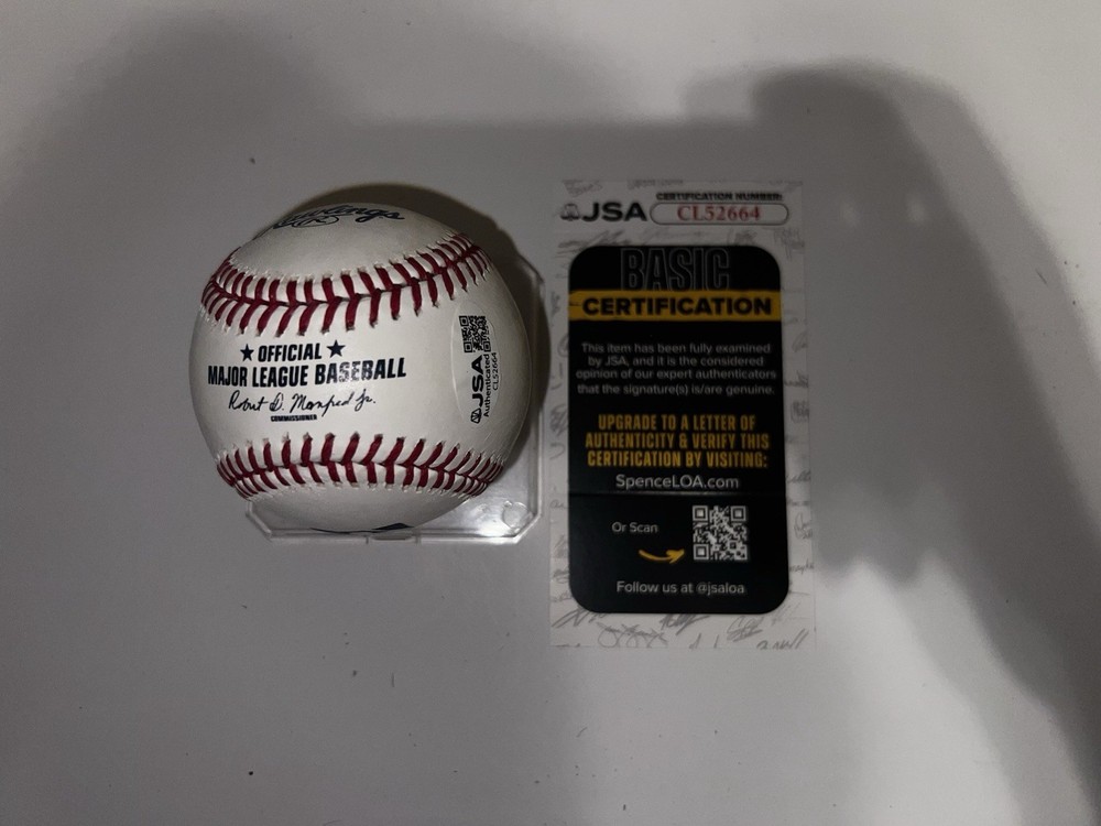 Chris Olave Signed Official Major League Baseball New Orleans Saints JSA Auth