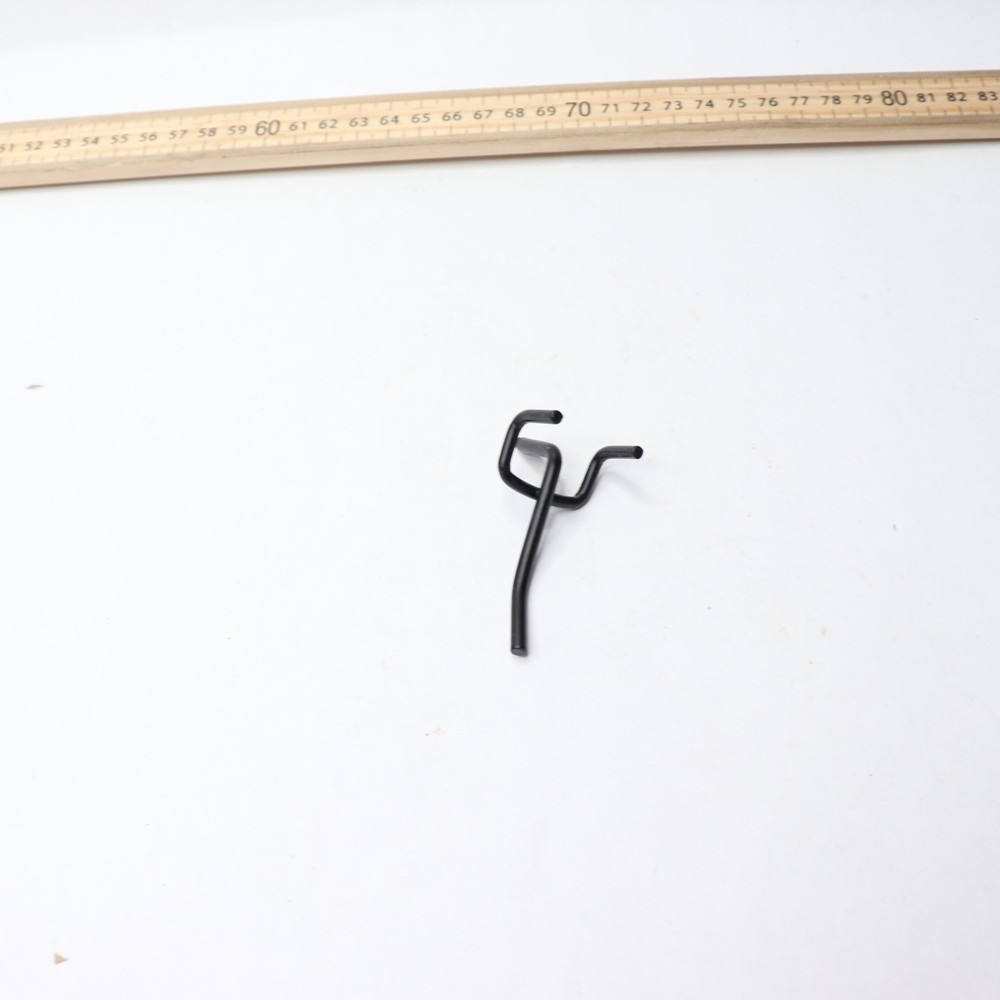 (50-Pk) Wall Pegboard Hooks Plastic Black