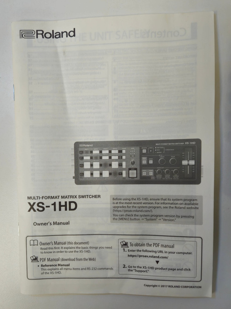 Roland XS-1HD Multi-Format Matrix Switcher Video Processor HDMI 4K