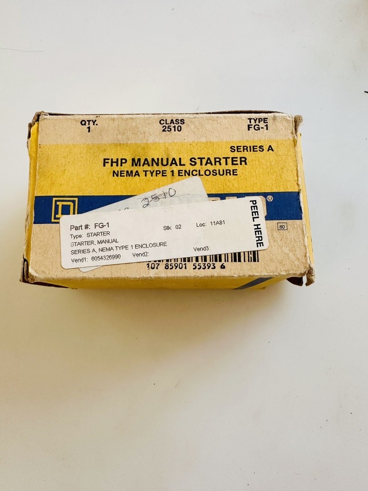 Square D 2510FG1 Manual Starter