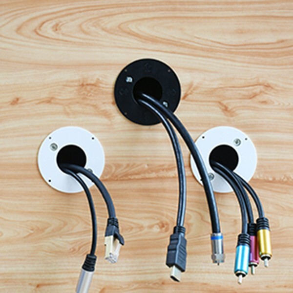 TV Cord Hider with Mounting Brackets Include Hole Saw Cable Management Kit 2pack