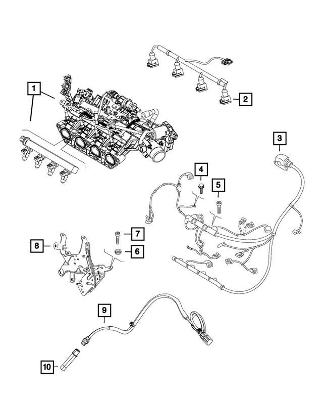 Genuine Mopar Bracket US Canada Mexico 68119605aa