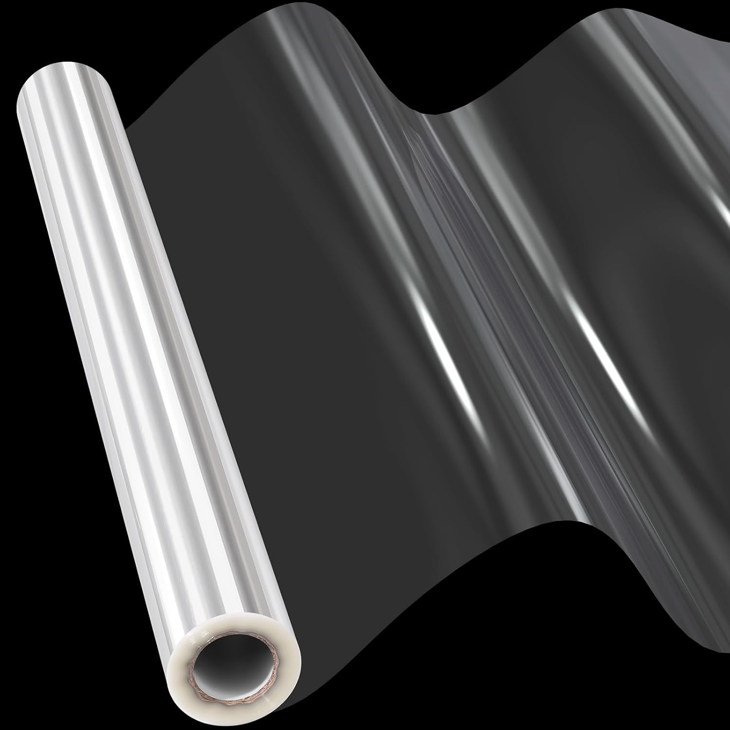 Clear Cellophane Wrap, 16" x 100' 3Mil Thick Cellophane Wrap Roll for Gift Baske