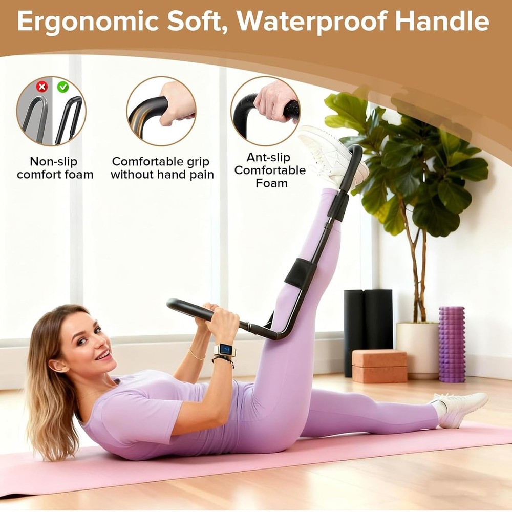 Adjustable Hamstring Stretcher for Knee Extension & Pain – Multifunctional Le...